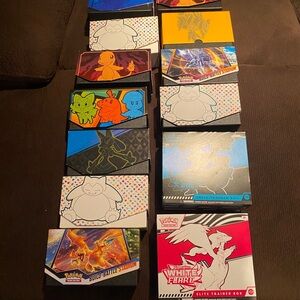 14 Empty Pokémon Elite Trainer Boxes – Display Only – No Cards Included